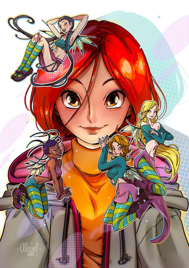 alasxegalei's tweet image. I love both 💖✨ #witchdisney #winxclub #fanart #art