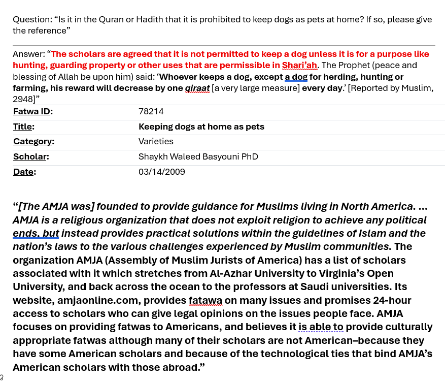 andrewbostom's tweet photo. .@RepFine Mainstream, Authoritative American Muslim “Jurisprudence” on Dogs from the Assembly of Muslim Jurists of America PROHIBITS keeping dogs as pets https://t.co/cbIU0NuFV9 https://t.co/1j8clSiOn2