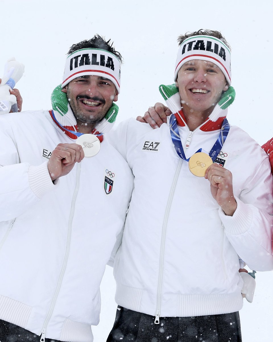 giochiolimpici's tweet photo. Italy stands at the top 🇮🇹

Simone Deromedis claims victory, with Federico Tomasoni securing second place in Ski Cross ⛷️

Pure adrenaline, pure passion!

#MilanoCortina2026 #Olympics #FreestyleSkiing https://t.co/P3W1DgBPJu