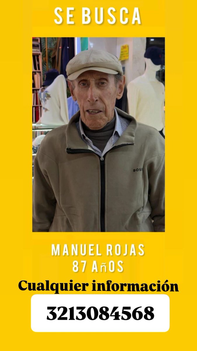 Conozco a Manuel. Es un tipo delgado, altísimo, tal como está en la foto. La última vez que se supo de él fue ayer viernes a las 9 am saliendo de su casa por la 134 con autopista. Por favor, si saben algo, les dejo el celular 3213084568. La vida les devolverá.