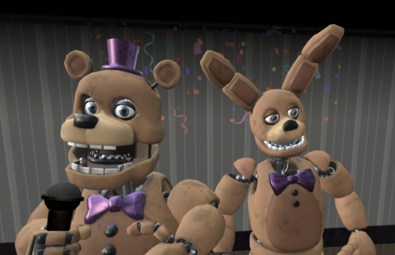 I like my Fredbear how I like my Springbonnie proper fixed versions of the original models NOT some lazy Freddy fazbear recolor