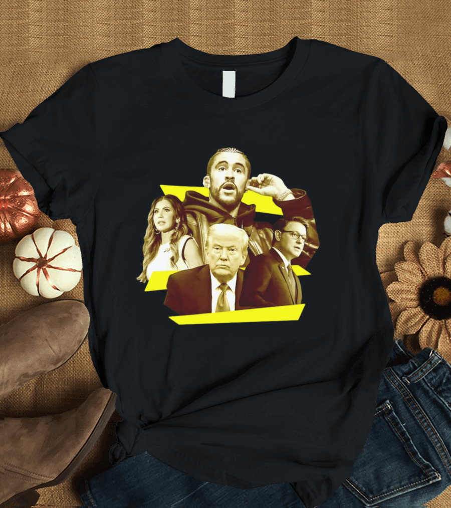 5X5XF's tweet image. Let’s settle this: Bad Bunny and politics? It’s such a wild mix! Can’t stop smiling thinking about the reactions this shirt would get. 😄 What do you think of this combo? busmerch.com/product/t-shir…

#BadBunny #Politics #FashionStatement
