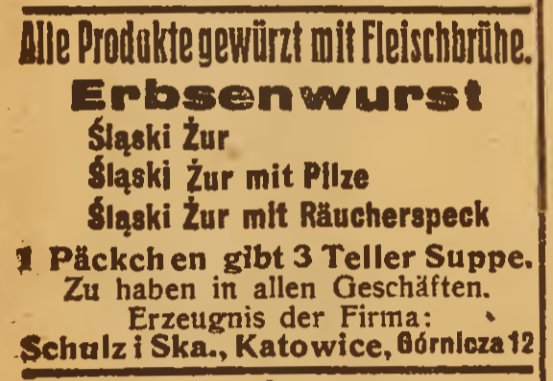 Przy sobocie śląski żur🖤
📰"Kattowitzer Zeitung"/1929
#GórnyŚląsk #Silesia #śląskie #Śląsk