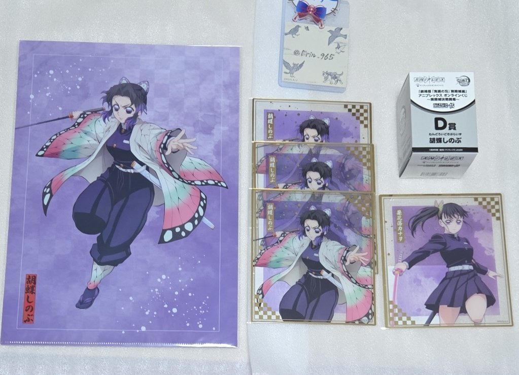 鬼滅の刃 アニプレックスオンラインくじ 【譲渡】胡蝶しのぶ、栗花落