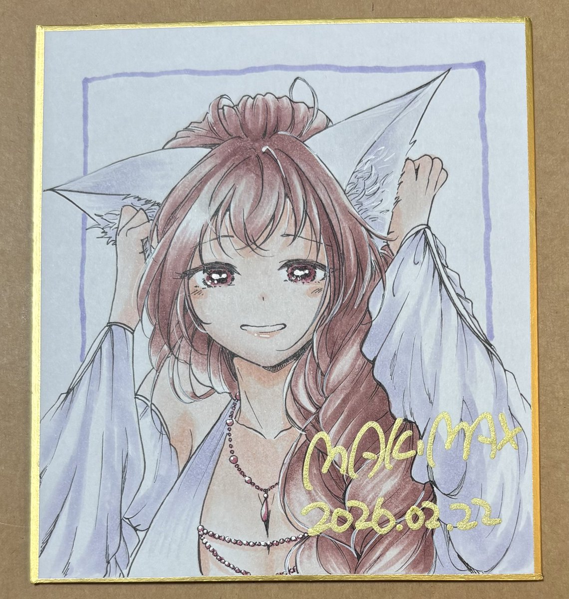 コミティア用ミニ色紙その②です！ 二枚が限界だった