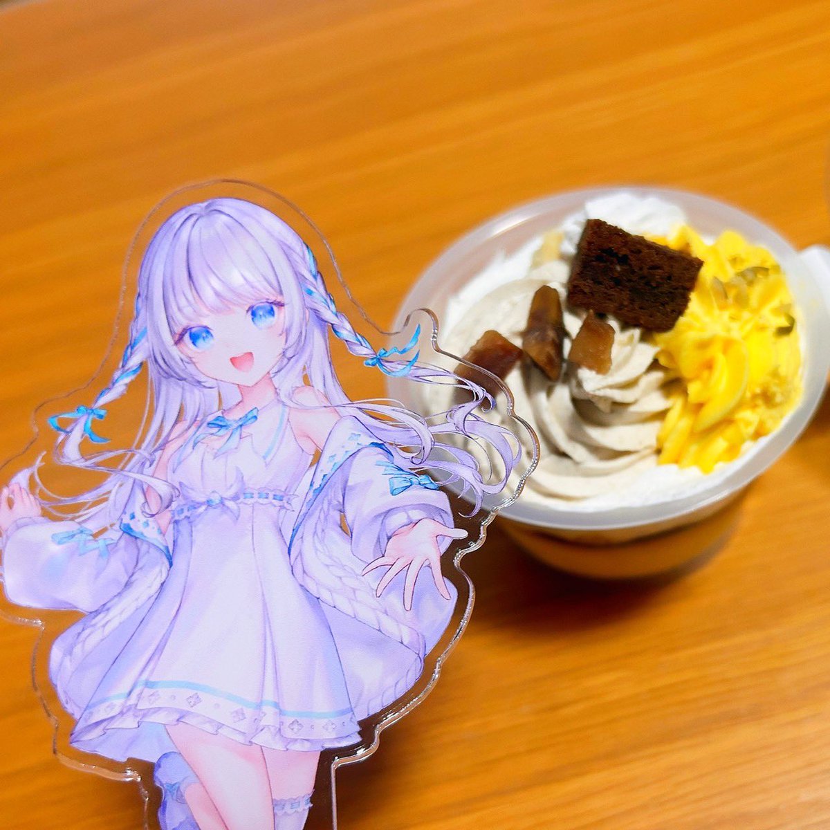 ここち元気〜？(#´ᗜ`#)
モンブランプリンめっちゃ多そうじゃない!?(*´˘`*)
#瀬乃ここは