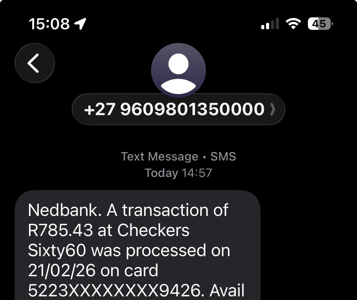negative_cambr's tweet photo. @CheckersSA I’ve just done a sixty sixty order. Payment appeared not to go through on the app but the money is out of my bank account. App still says payment pending. https://t.co/HzYcFe6INH