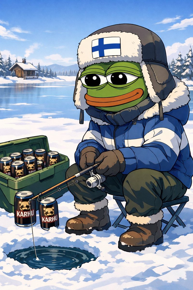 Enjoying weekend #FinnishPepe style 💙