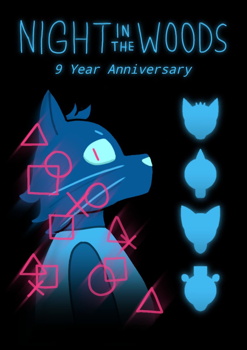 Moonterly1's tweet photo. Happy 9th to my fav game

#nightinthewoods https://t.co/alJypEOtTc