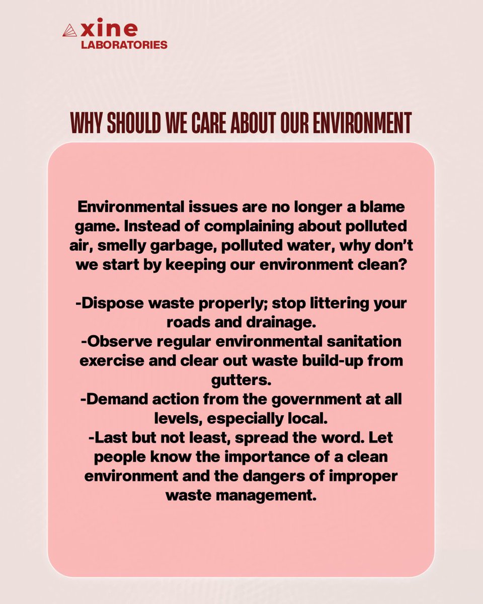 Fern_Labs_'s tweet photo. Caring for the environment isn’t a government job alone ,it’s a collective responsibility.
Clean streets. Clear drainage. Proper waste disposal. Community awareness.
Small daily actions create healthier cities, safer water, and stronger ecosystems.
#AxineLaboratories
#soiltech https://t.co/odR2ALaKAJ