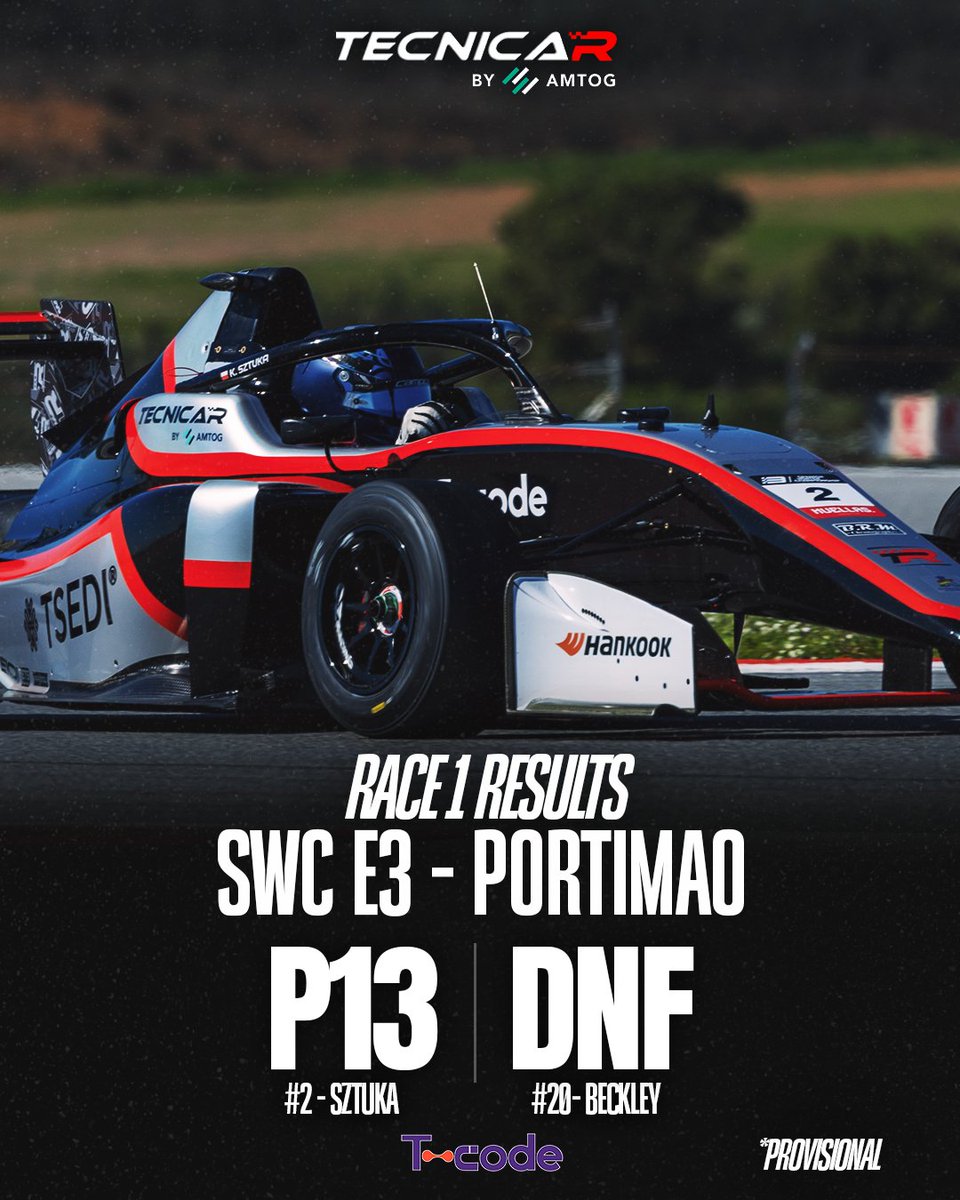 T-CODE by AMTOG in the podium! 🎉

#E3 #E4 #Eurocup3 #Eurocup4 #F4Spain #SpanishWinterChampionship #TecnicarByAMTOG #TCode #RoadToF1 #SingleSeaters #WeLiveForRacing