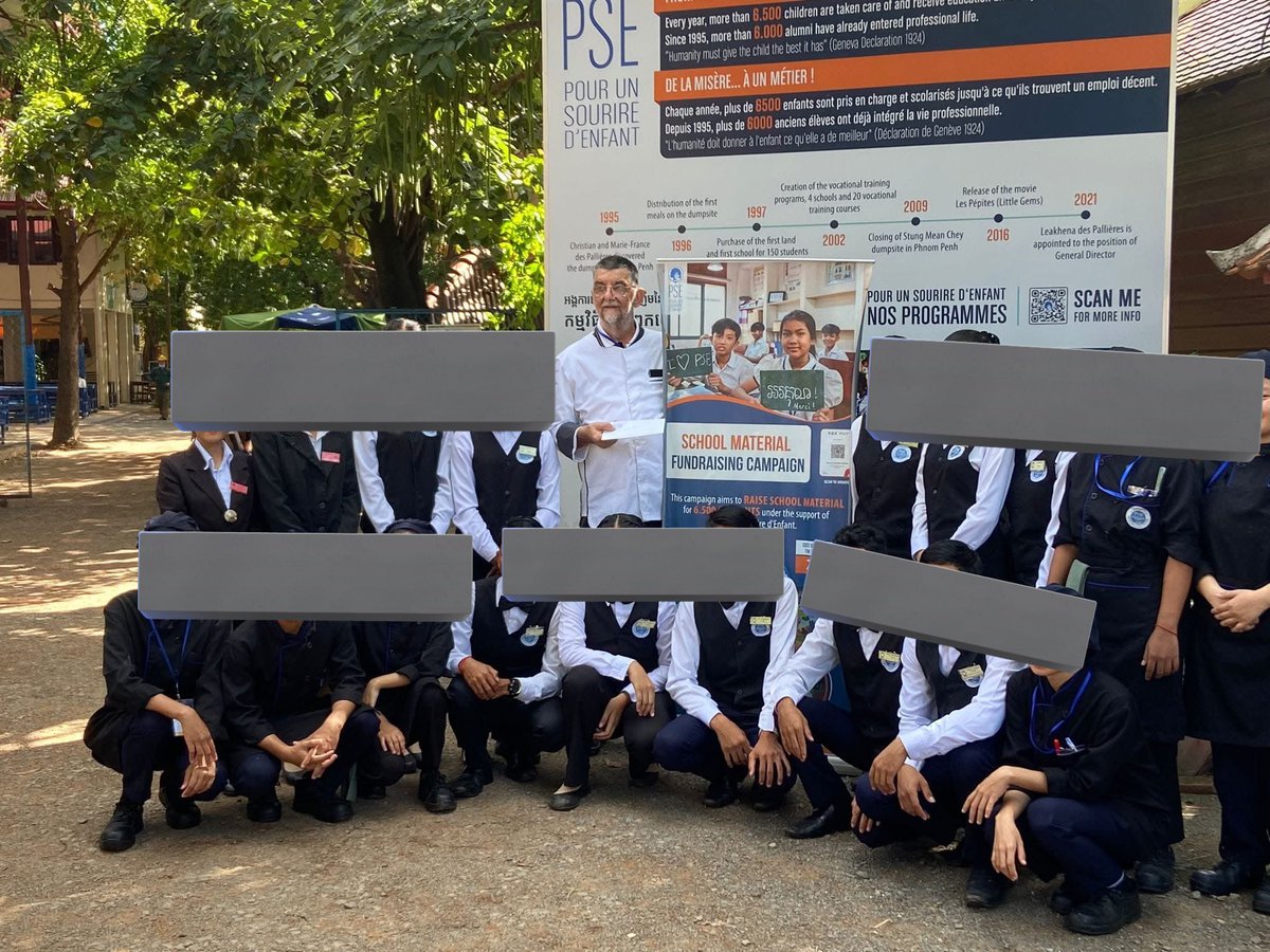 Blink cambodia? 
Lisa donated to PSE in 2023, Association helping children and women in Cambodia. She shared a message through her Dad who went for a visit.