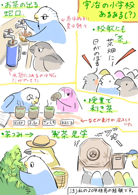 旅のイラストを描いていると、どうしても地元がおろそかになるので、地元宇治のネタを・・・
20年ぐらい前の話ですので今は違うかもです

皆さんの地域ではどんな独自の授業がありましたでしょうか 