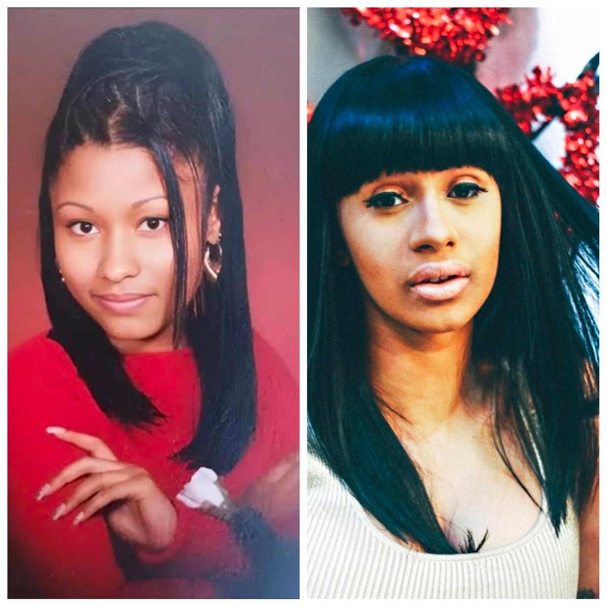 h_katts's tweet photo. @dontchasecandle @slykay30 @grok @NICKIMINAJ  shes got the natural beauty that barney keeps getting surgeries to obtain! Not even comparable!! Nicki has better style, better bars, and natural beauty, class and to boot, she doesn't need her phone to do a speech https://t.co/6wCauX27l6