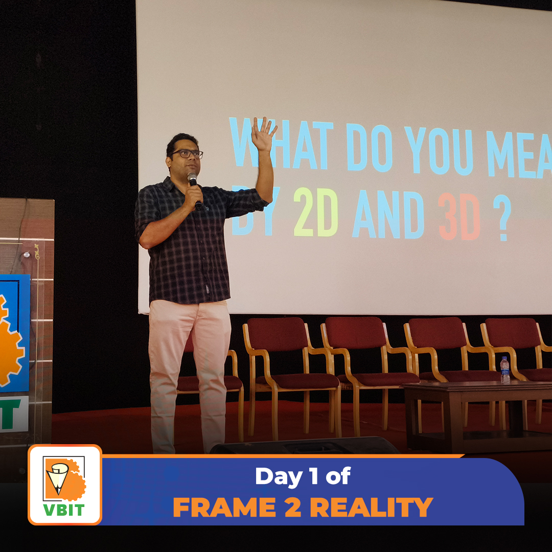 VBITHYD's tweet photo. Day 1 of FRAME 2 REALITY – “Level Up from Player to Developer”

TEAM #DataVedhiClub successfully organized Day 1 of FRAME 2 REALITY on 20th February 2026, in association with the CSD, IT, and Mechanical Departments.

#Frame2Reality #LevelUp #GameDevelopment #TechnicalLearning https://t.co/NHwk8WCrFW