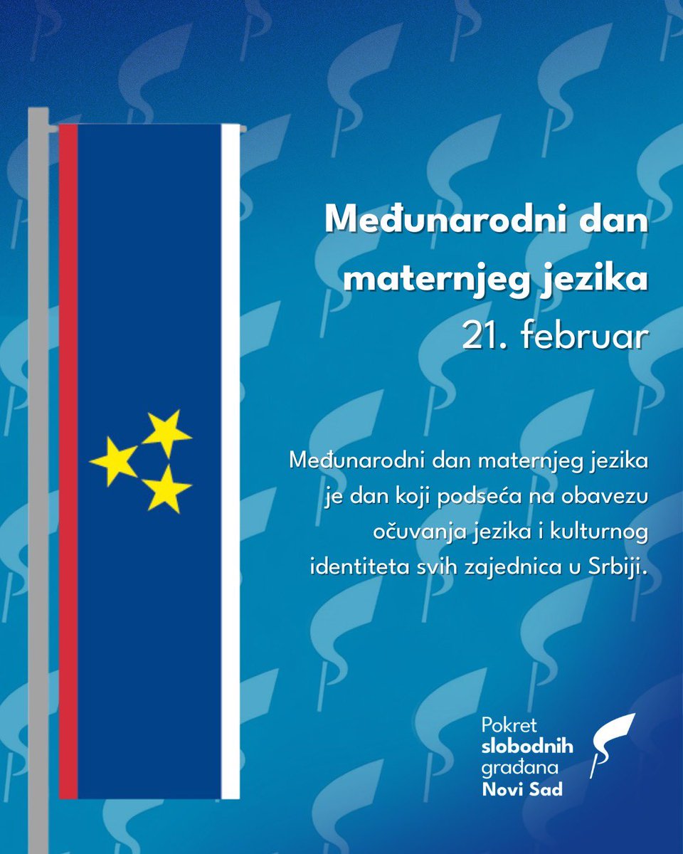 Danas 21.2. je međunarodni dan maternjeg jezika.
1/6 ⬇️