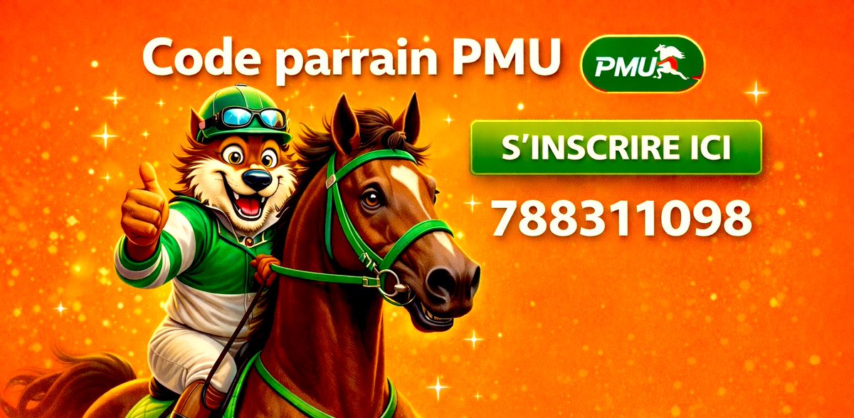 parrainwinamax_'s tweet photo. πβ½οΈπ₯ Parrainage PMU
Parrain PMU Sport ππππ»
π 5β¬ offerts avec mon code π
π https://t.co/7wQmBSwETr
π Code parrain PMU : 788311098
Valable sur PMU & PMU Sport π―
Bonne chance pour tes paris π
#PMU #ParrainagePMU #CodeParrainPMU #Turf πΊ https://t.co/9nAZimV8dM