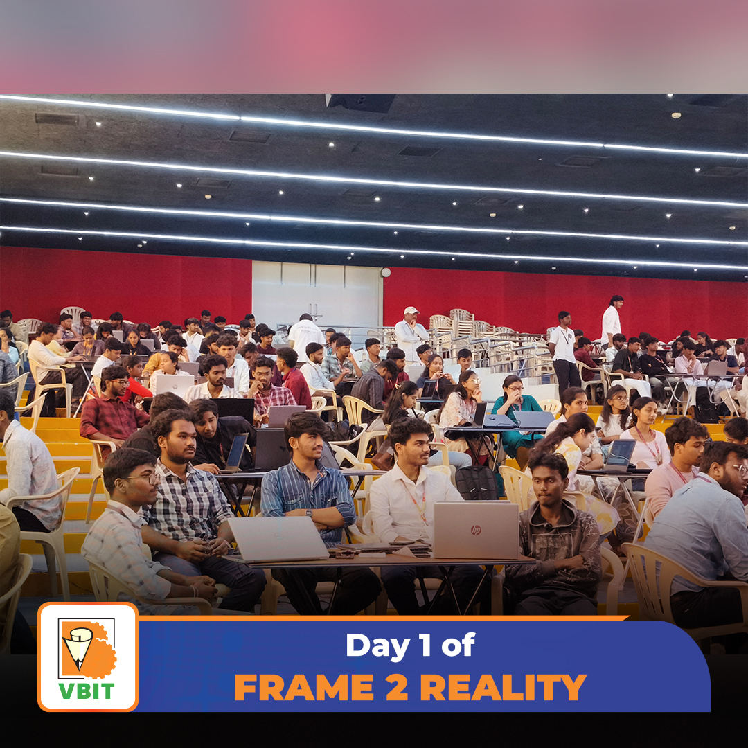 VBITHYD's tweet photo. Day 1 of FRAME 2 REALITY – “Level Up from Player to Developer”

TEAM #DataVedhiClub successfully organized Day 1 of FRAME 2 REALITY on 20th February 2026, in association with the CSD, IT, and Mechanical Departments.

#Frame2Reality #LevelUp #GameDevelopment #TechnicalLearning https://t.co/NHwk8WCrFW