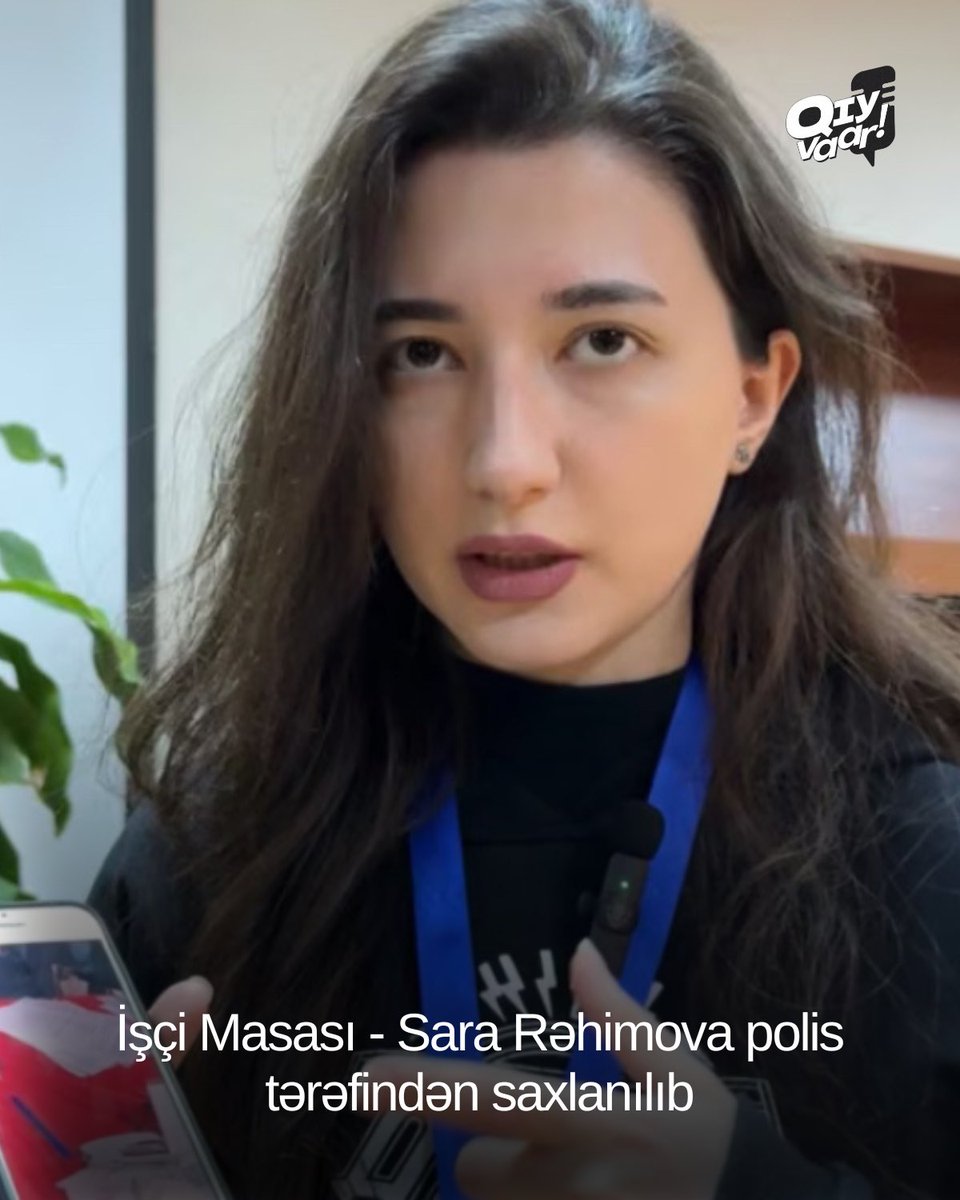 İşçi Masası Həmkarlar İttifaqları Konfederasiyasının İdarə Heyətinin üzvü Sara Rəhimova bu gün günorta saatlarında polis tərəfindən saxlanılaraq 28-ci Polis Bölməsinə aparılıb. Hazırda telefonunun əlindən alındığı və onunla əlaqə saxlamağın mümkün olmadığı qeyd olunur.