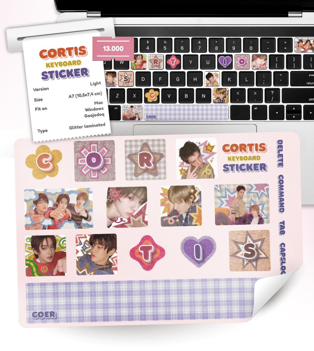 YuforiRaa's tweet photo. [ 🔁 help like &amp; rt are very appreciated ❤️ ]

⌨️ [ OPEN PRE-ORDER CORTIS KEYBOARD STICKER ] ⌨️

Available for Windows, Mac, and Goojodoq Keyboard Sticker in Dark and Light Version

🗓️ Periode February 21-28 ‘26
🏷️ IDR 13.000/ ea
🔗 Order form: https://t.co/YMBuikkYo7

#CORTIS https://t.co/bKhTo3UvV6