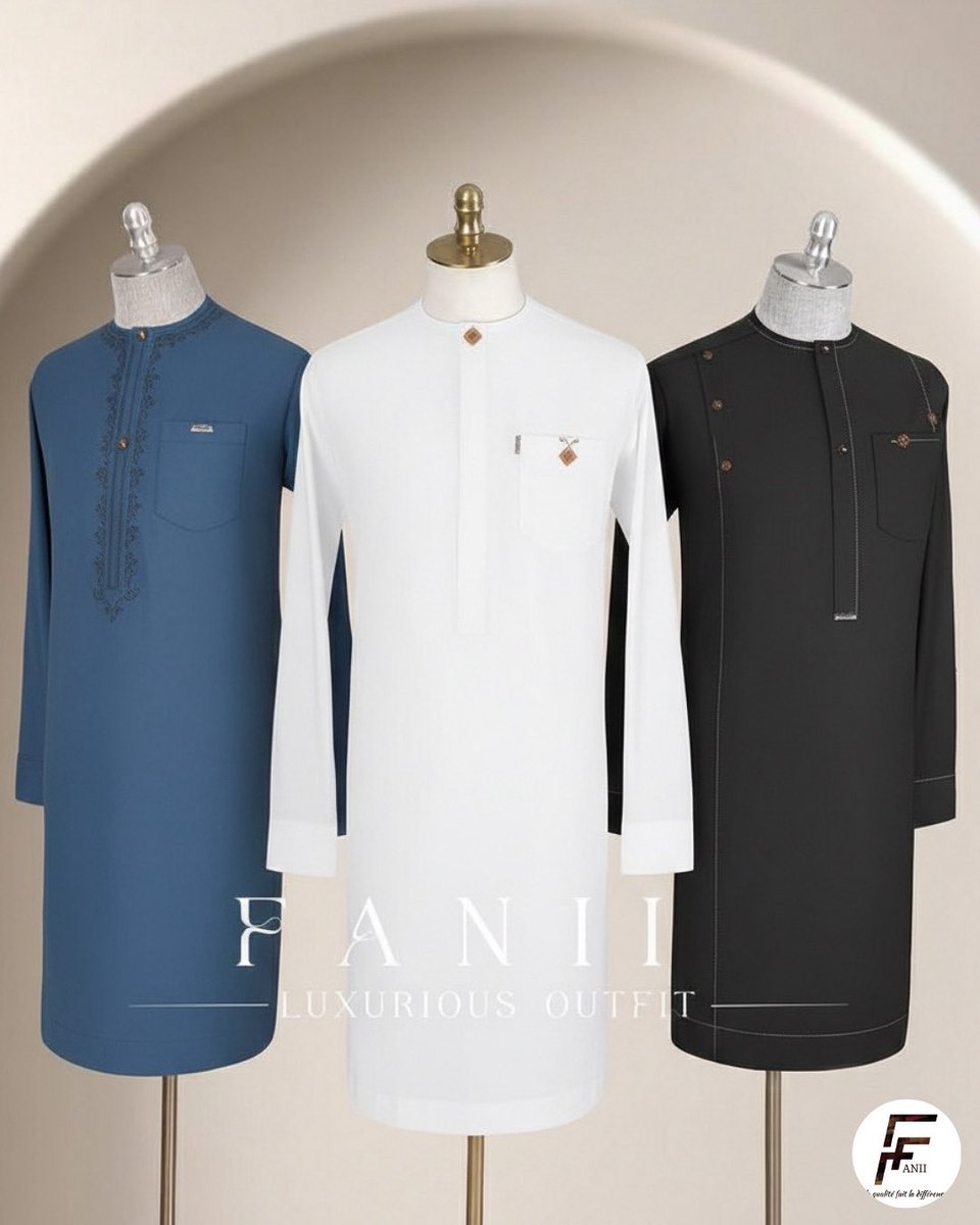 FANIIGROUPE2's tweet photo. LUXURIOUS OUTFIT ✨ KAFTAN 

📍 Disponible boutique et en ligne.
📥 Contactez-nous par DM pour plus d’informations.
🚀 Livraison disponible partout dans le monde. 

#Fanii #ModeMasculine #AfricanFashion #LuxuryWear #StyleAfricain #GentlemanStyle #luxuriousoutfit #luxurious https://t.co/IScYmqiFI2