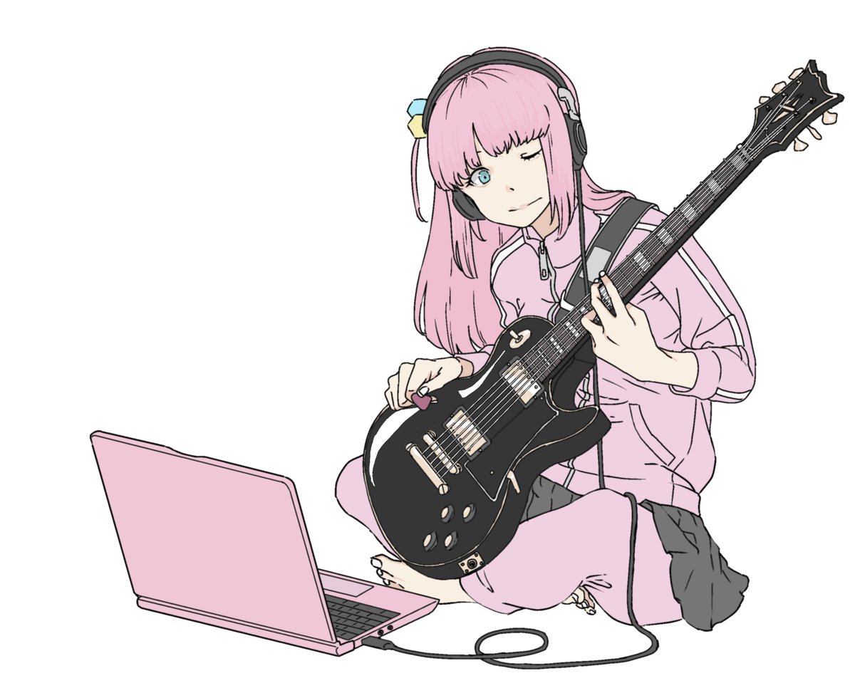 後藤ひとり 「耳コピ中...... #後藤ひとり生誕祭」|shu(skeb募集中)のイラスト