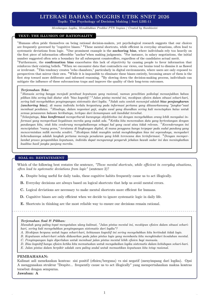 Vivi | snbt, skd, rbb tweet media