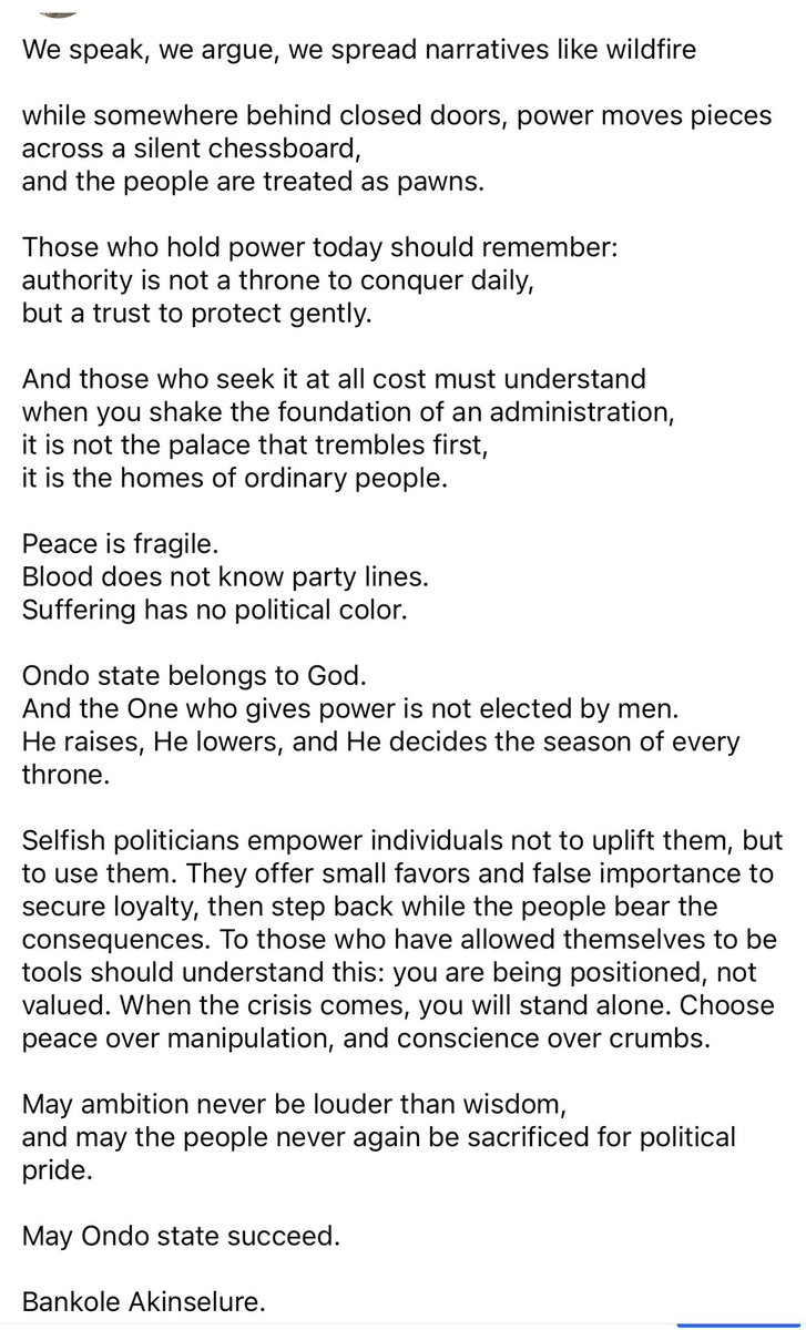 Let’s put #OndoFirst.

<a href="/OndoStateOnline/">ONDO STATE GOVERNMENT</a> <a href="/_akurehowfar/">AkureHowFar</a>