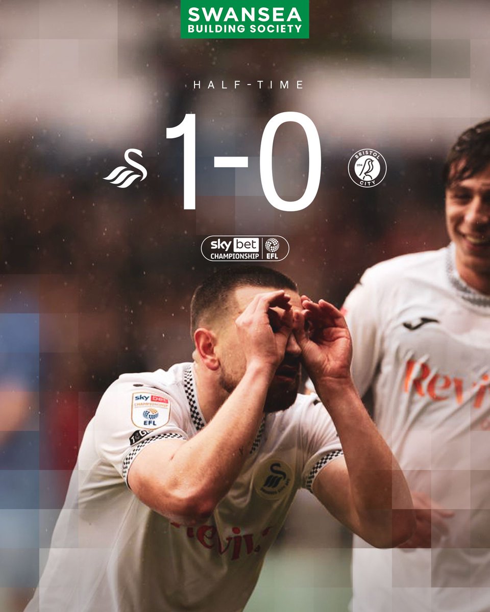 SwansOfficial's tweet image. Ahead at the break 👊 

💻 Match centre 👉 swanseacity.club/4kT5QS4

#SWAvBRC | @SkyBetChamp