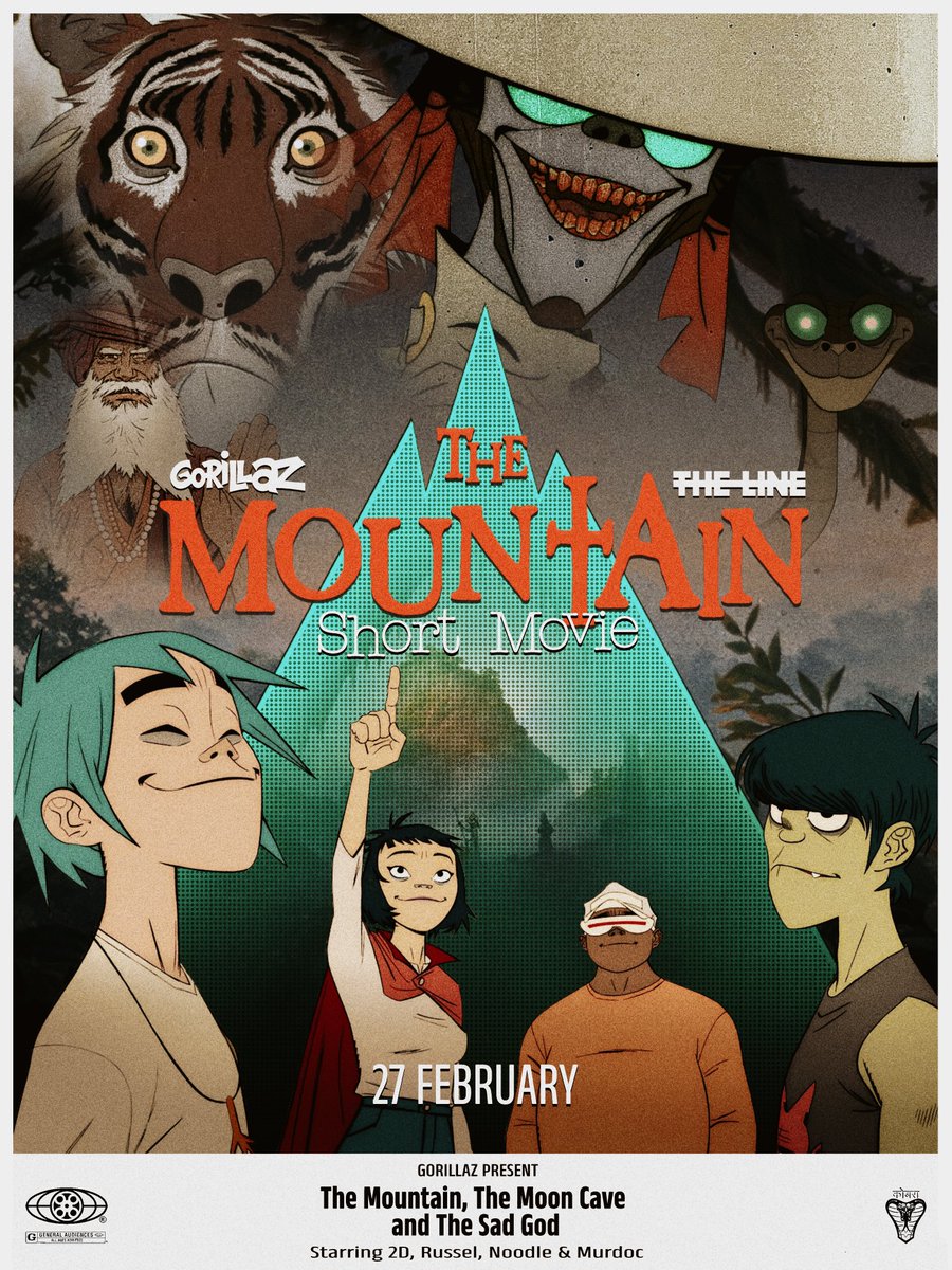 The Mountain, The Moon Cave and The Sad God (Short Movie) - Poster 1
#gorillaz