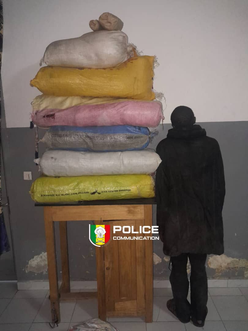 PoliceNationSN's tweet photo. SÉDHIOU : La BRS (#OCRTIS) a saisi 56 kg de chanvre indien ce samedi à Koussi !
Le mode opératoire : Un convoi à vélo à destination de la Guinée-Bissau. Bilan : 1 individu interpellé, son acolyte en fuite. 📦 Saisie : 56 kg de "verte" (32 blocs abandonnés + 24 kg sur le suspect). https://t.co/b2FVwEbeA0
