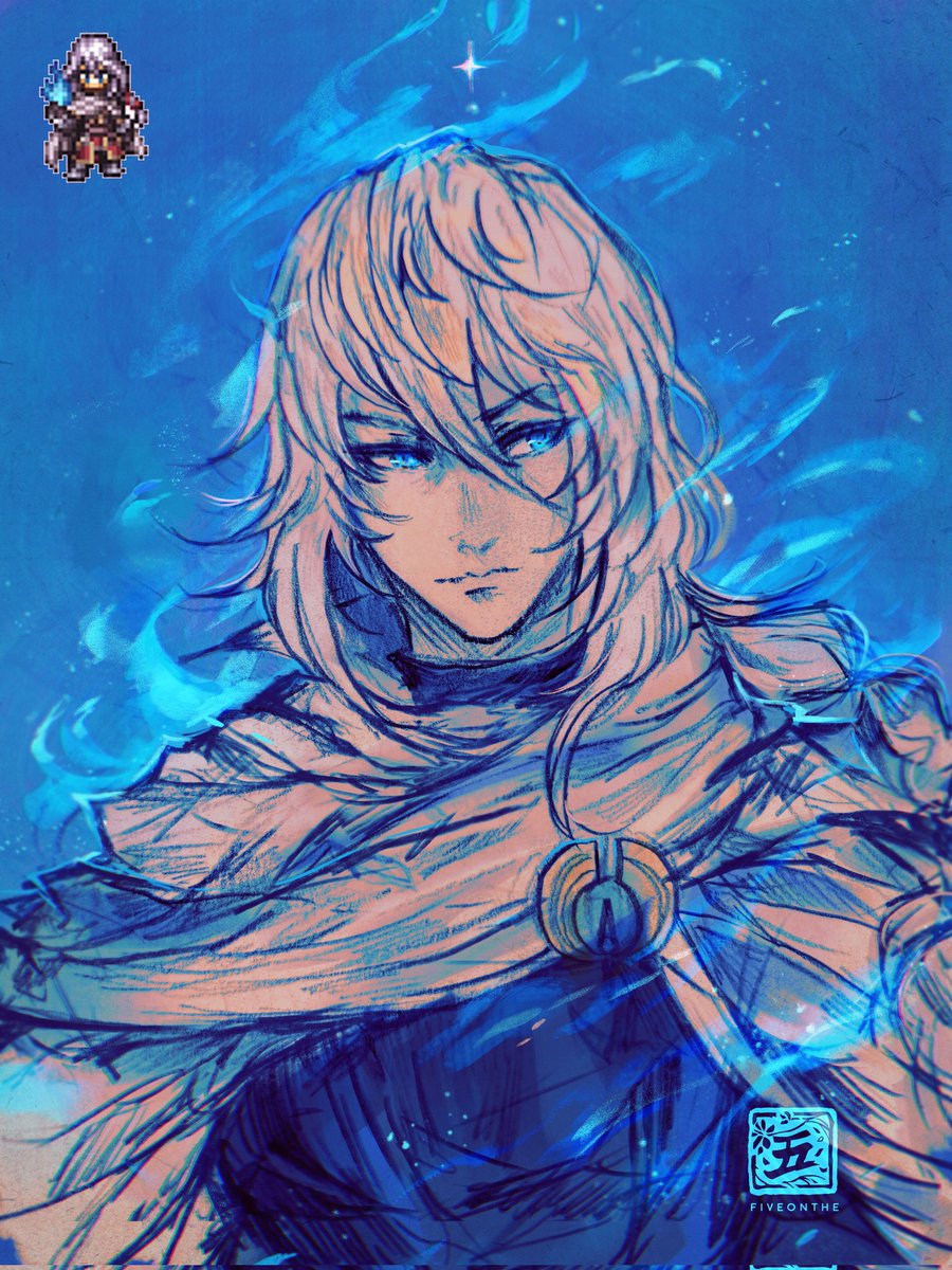 The blue flame is my soul, my guardian ⚔️ 

#オクトラ0 #octopathtraveler0 #sazantos