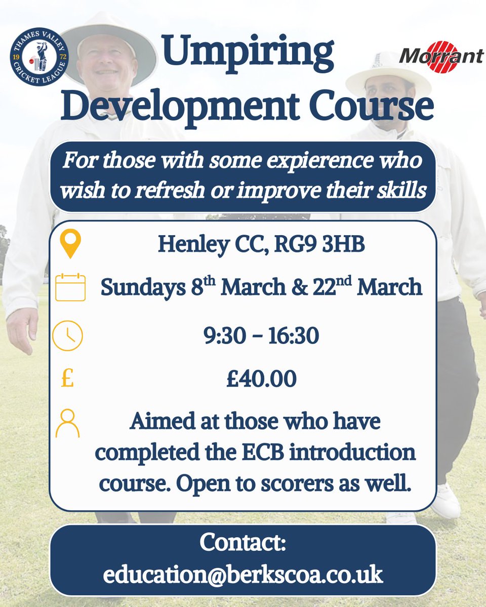 Thames Valley Cricket League tweet media