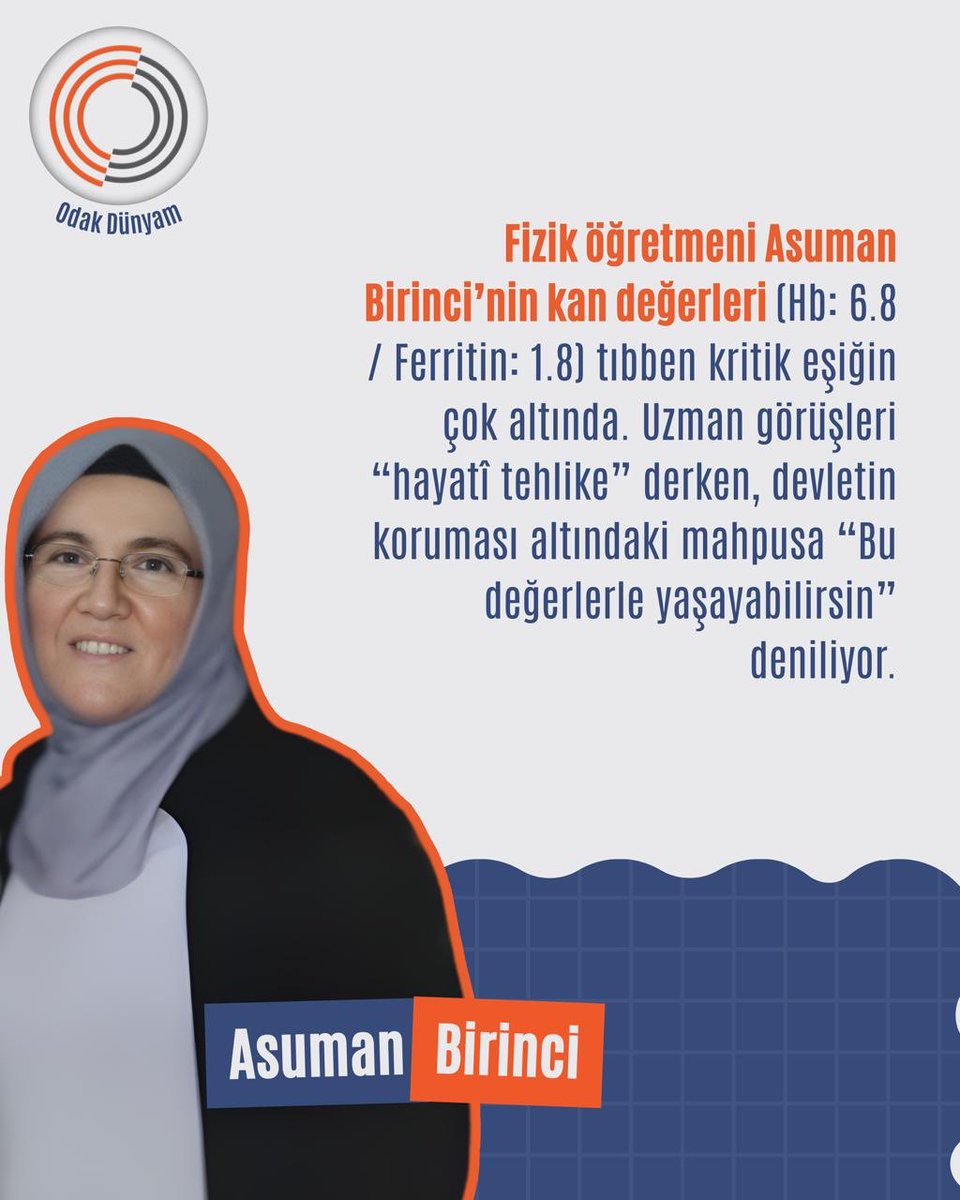Hayati tehlikesi olan bir kadın. Zalimlerden olmayın.

AsumanBirinciye TedaviHakkı