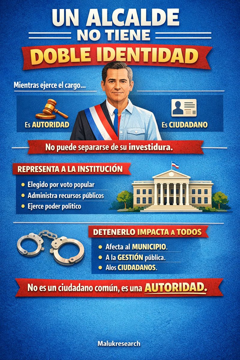 Señora <a href="/taticoronelf/">TatianaCoronel</a> con el debido respeto le aclaro que no existe dualidad entre alcalde y ciudadano 

La frase “no vinieron por el alcalde sino por un ciudadano” es conceptualmente incorrecta desde el derecho constitucional y administrativo, porque el alcalde no tiene una doble