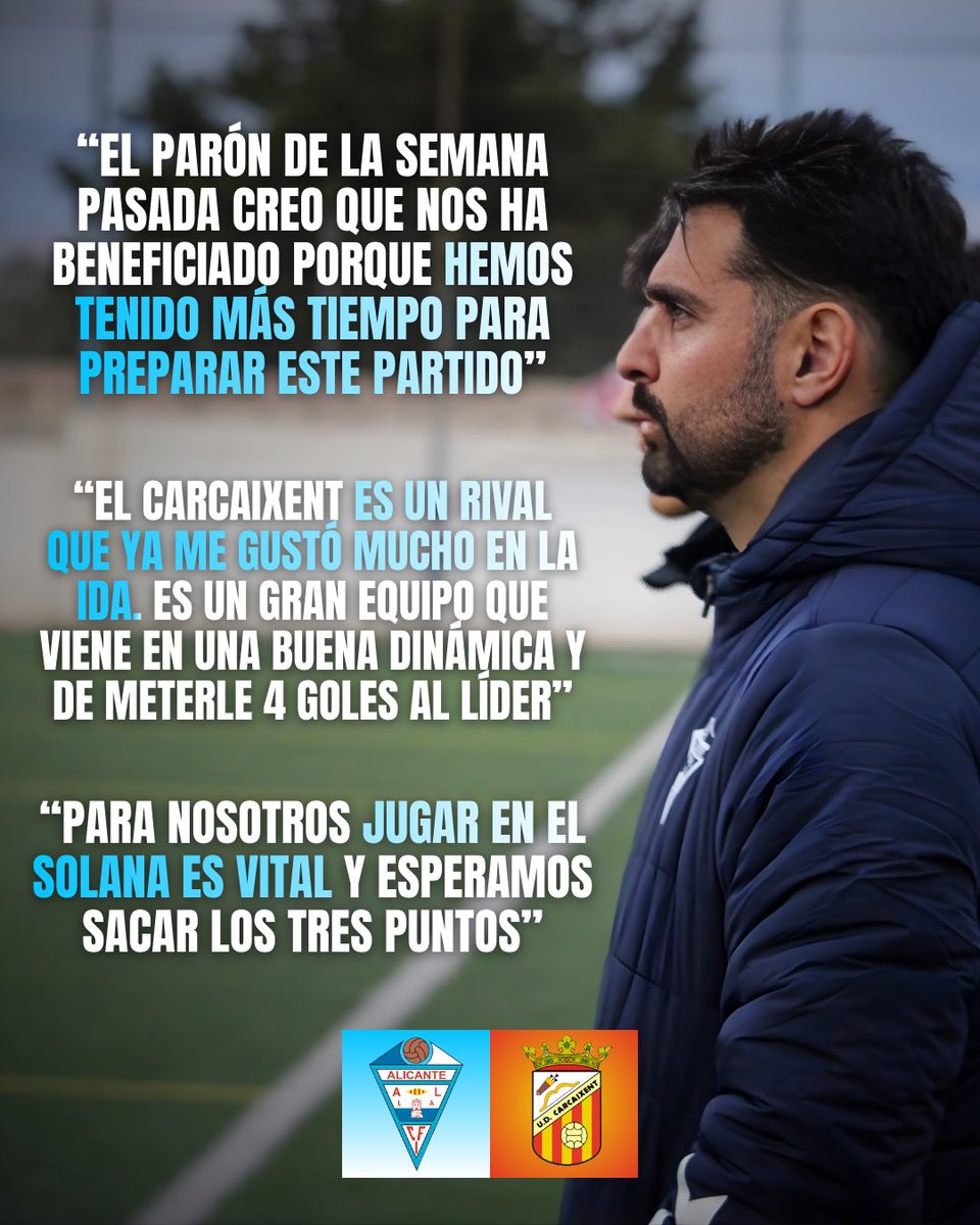 🎙️ 𝐏𝐑𝐄𝐕𝐈𝐀 • Lolo Ivars 

🗣️ “Para nosotros jugar en casa es vital. Esperamos sacar los tres puntos”

🩵 ¡𝐕𝐚𝐦𝐨𝐬 𝐞𝐪𝐮𝐢𝐩𝐨!