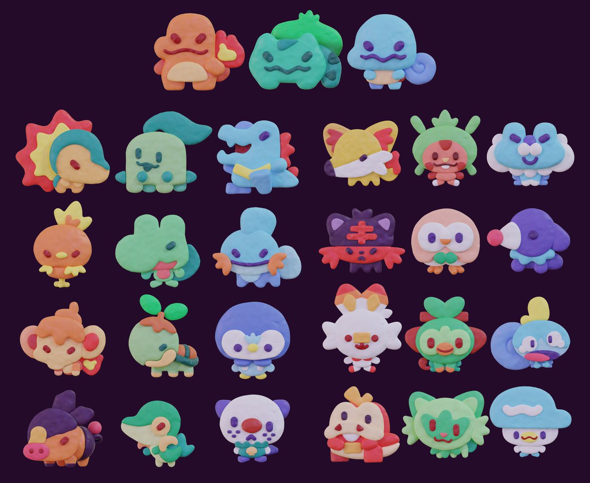 Pokémon starters 🔴⚪️✨
which is your favourite?