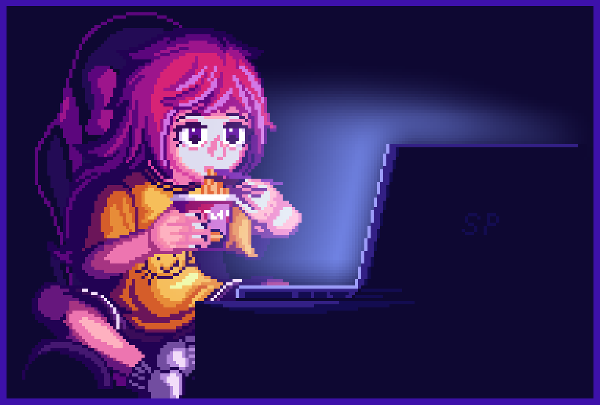 Kip after a 14 hour shift at the lab.

#OneshotGame #Oneshot