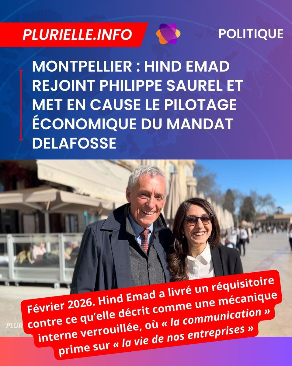 C’est le ralliement qui bouscule la campagne à Montpellier. Hind Emad, l’ancienne vice-présidente au développement économique rejoint Philippe Saurel. Elle dénonce un exécutif « verrouillé » et un pilotage économique hors sol de Michaël Delafosse. Philippe Saurel promet méthode,