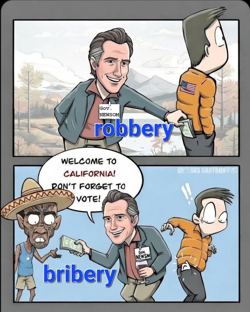 Gabriel73781378's tweet image. Democrats are bad news for California!  
Newsom is a nightmare for Californians!  
Excessively high taxes and corruption are Newsom’s policies, and all Democrats have assisted him in destroying Californians’ American dream.