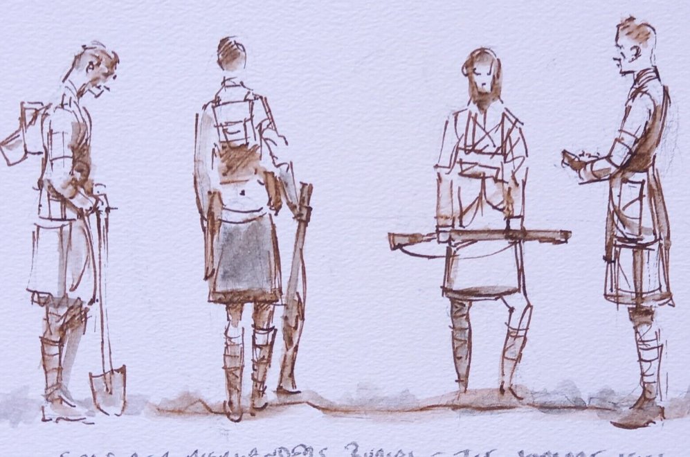 NJanagill's tweet image. #scottish #highlanders  #burialservice 
&amp;gt;signed ORIGINAL direct from the Artist, when it's gone it's gone!
&amp;gt;From a British artist who has exhibited at the Royal Academy  in London!
#ww1 #Somme  #ypres  #illustration  #poppies #illustrationart ebay.co.uk/itm/3637751403…