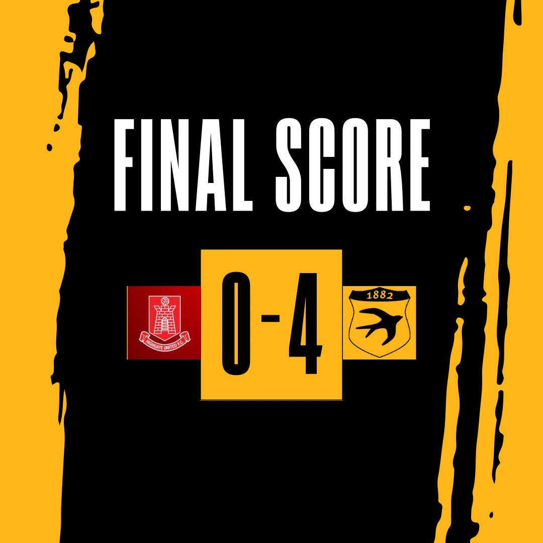 StourportSwifts's tweet photo. It’s a huge 3 points on the road for the Swift’s with a commanding display away at @HighgateUnited 💛🖤  #UTS 

Goals;
Archie ⚽️⚽️
Kai ⚽️
Jake Cooper ⚽️ https://t.co/YL2BhIPru1