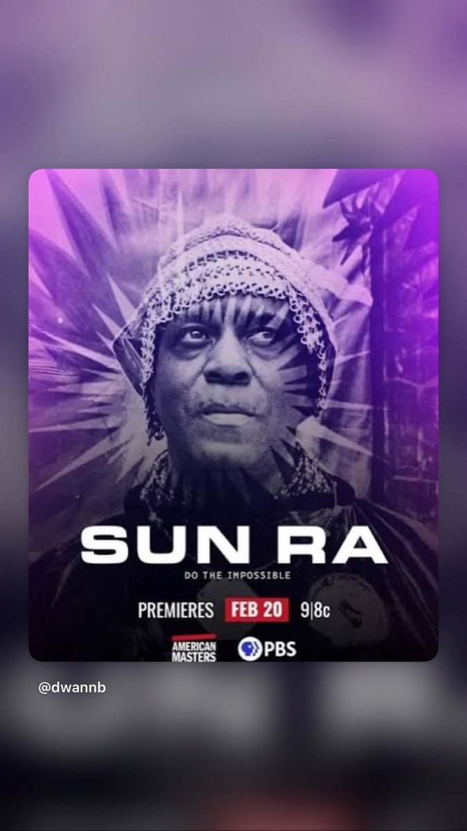This Sun Ra doc on @pbs is a must watch for anyone that cares about Music and music history.  They tried to write him out of history because he was “too black”. That’s crazy because Jazz is all black but he was TOO BLACK. 

FBA greatness.  Created the Afro futurism genre and
