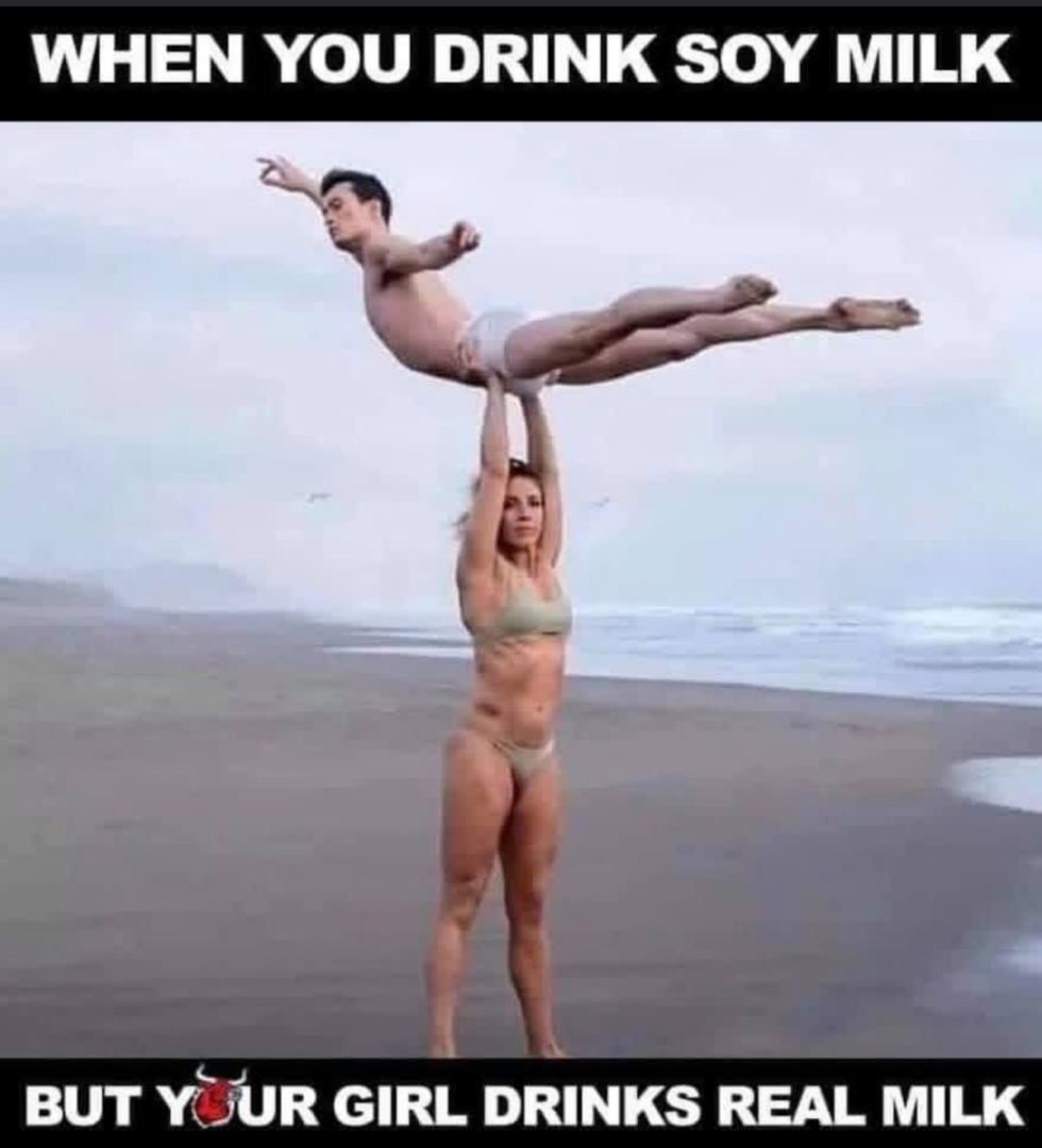 😆
#vegan #soy #carnivore