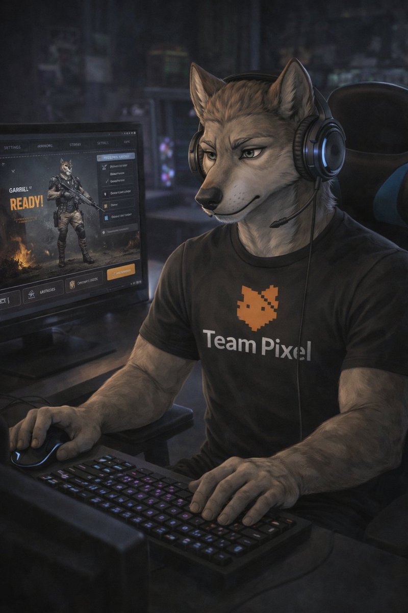 WolfFenris6347's tweet photo. We are here, we are hot and we are ready, we are here to kick ass and chew bubblegum and we are all out of gum. #gameonchallenge I'm here for team Pixel. Fenrir is ready. https://t.co/NWv22o3OVv