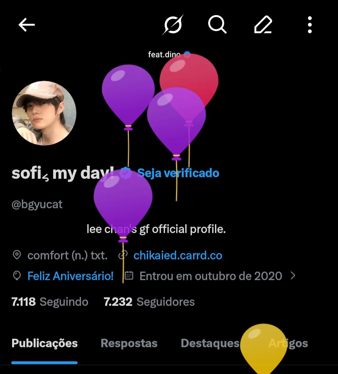 bgyucat's tweet photo. SOFI IS GOING SEVENTEEN‼️
entrem no meu perfil pra ver os balõezinhos subindo e me deem parabéns! 🥳 https://t.co/kjeR5WdVYM