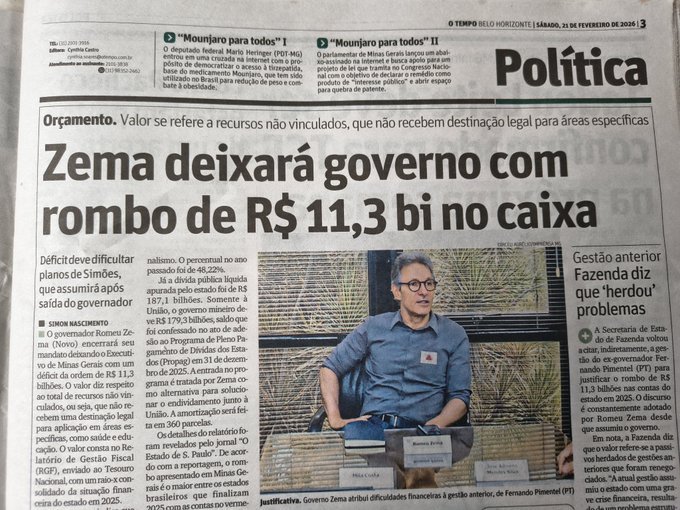 ... e o cara comendo banana com casca e tudo, aumentando o próprio salário, dos secretários em mais 300% e dando isenção fiscal para aos amigos milionários... 
Partido NOVO e a VELHA política usufrutuária do erário em benefícios dos seus...