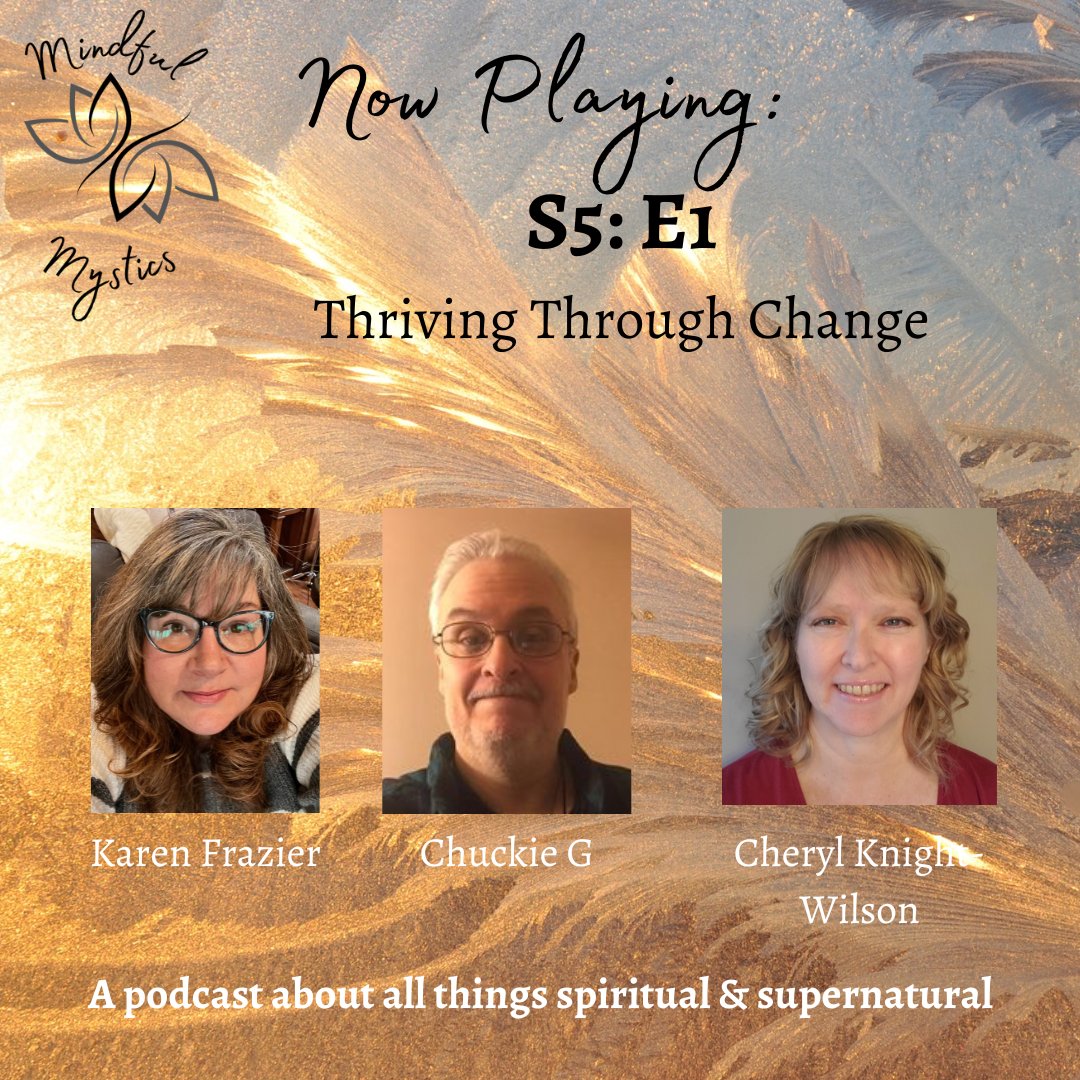 ParanormalUG's tweet photo. New Mindful Mystics episode: “The Art of Starting Over.” 🌞 Karen, Chuckie G, and Cheryl dig into forced vs. chosen change, identity after major life shifts, and why curiosity beats control when the Universe reroutes your plans. You can’t stop change — but you can meet it with intention! ✨
Join us! https://t.co/w3ZVagQQnB