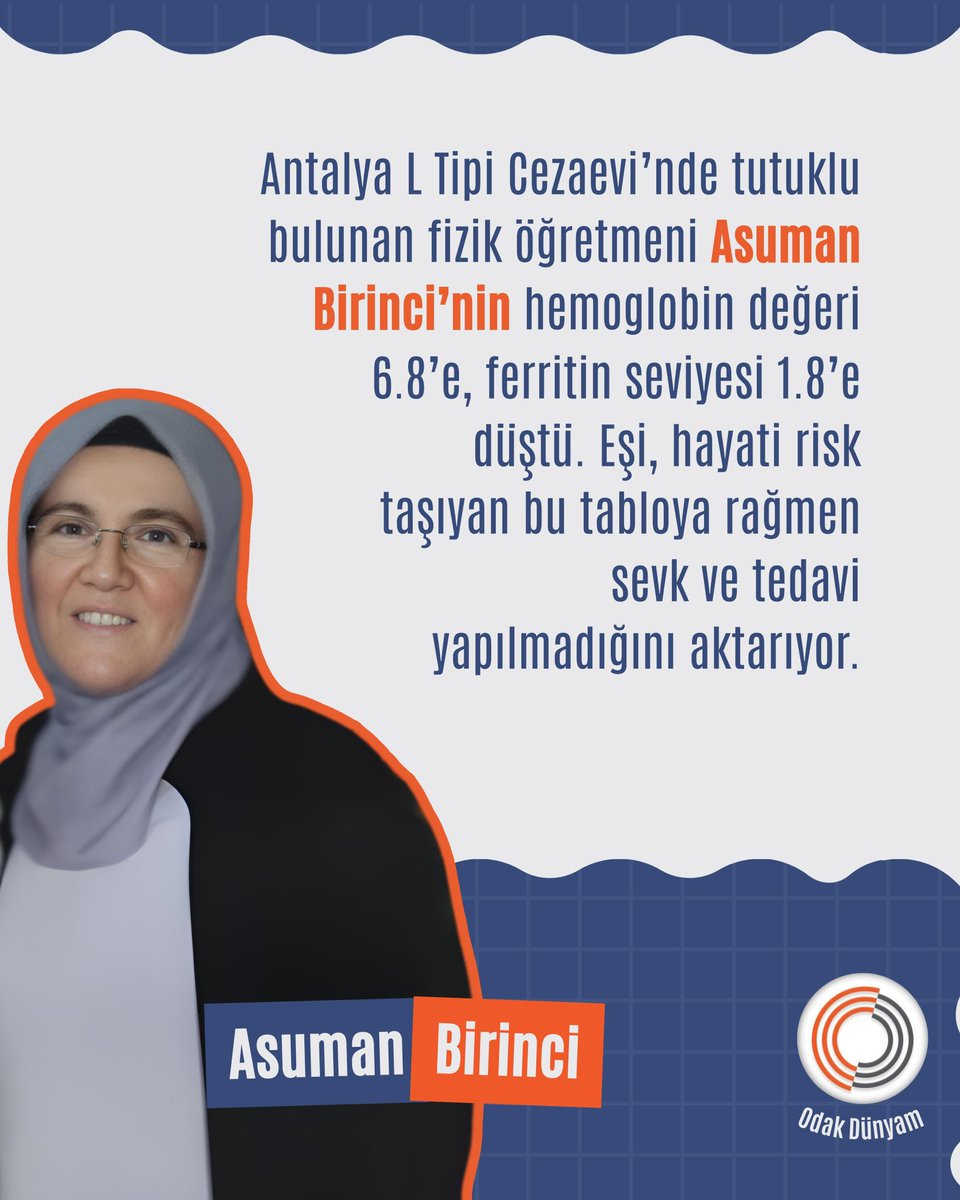 naftalanjaa's tweet image. Ferritin 1.8 olan bir vücut, alarm veriyor demektir. Bu değerler “bekleyelim görelim” denilecek seviyede değildir.

AsumanBirinciye TedaviHakkı