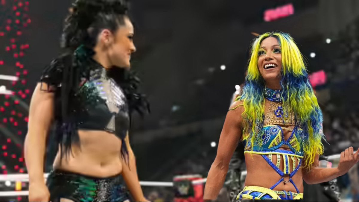 S2lWrestling's tweet image. WAIT FROM BEHIND!! PEREZ AND RAQUEL ATTACKING LYRA @C4UTION_Z0NE FROM BEHIND!!

MONÉ HITS THE HURRICANRANNA ON PEREZ AND THROWS RAQUEL OUT OF THE RING!!

Mercedes Moné - 

You 2 want a fight!! Then that’s exactly what you’ll be getting!! You 2 vs Us 2 at the Elimination Chamber!!